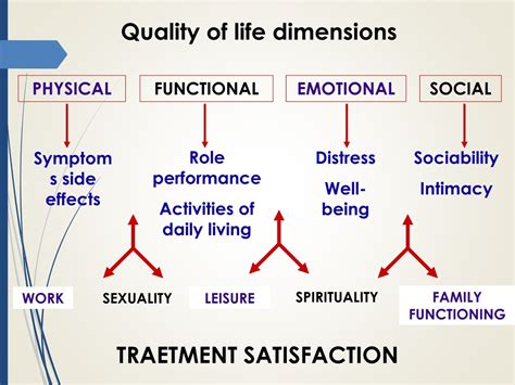 what are the four demenisons of quality of life